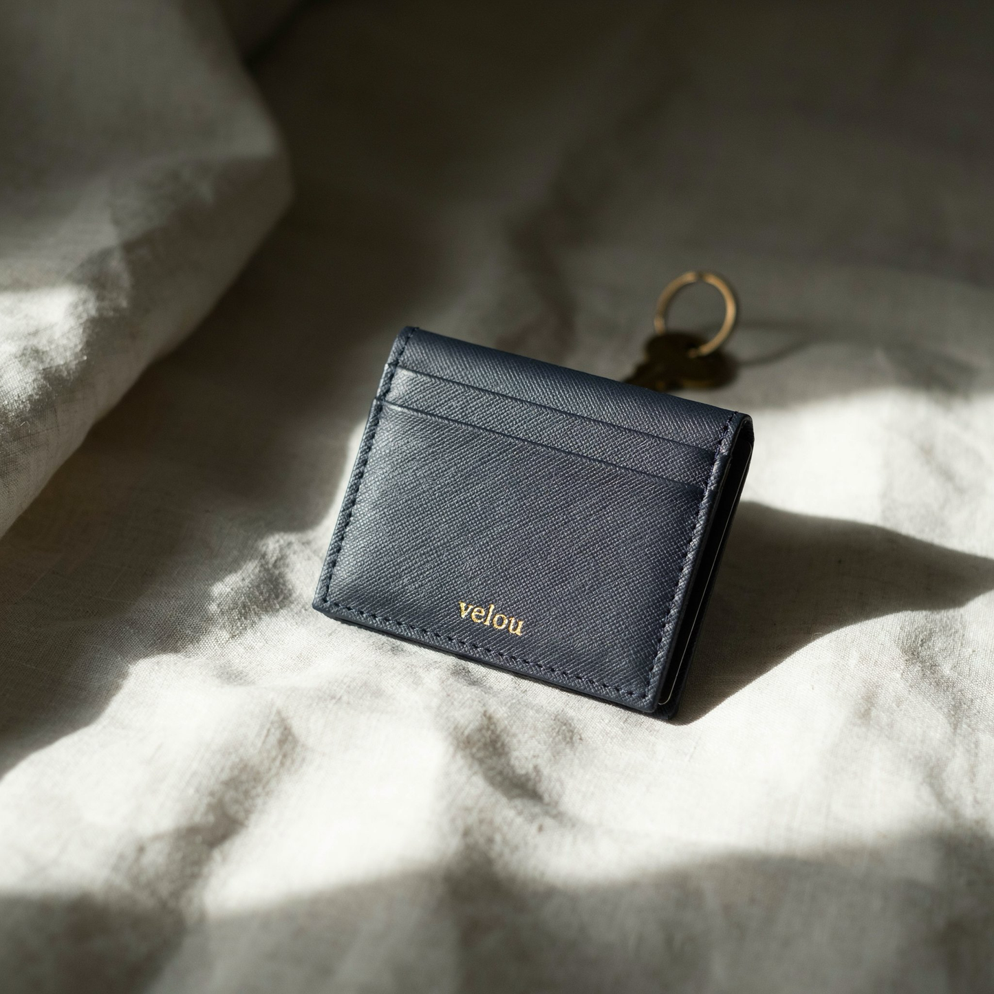 The Velou Card Holder - Navy